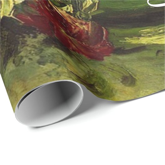 Bowl met volken en Rozen, Vincent van Gogh. Cadeaupapier (Rol Hoek)