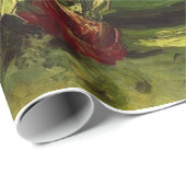 Bowl met volken en Rozen, Vincent van Gogh. Cadeaupapier (Rol Hoek)