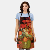 Bowl met Zinnias door Vincent van Gogh Schort (Gedragen)