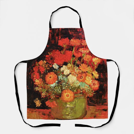 Bowl met Zinnias door Vincent van Gogh Schort (Voorkant)