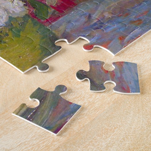 Bowl met zonnebloemen en Rozen van Vincent van Gog Legpuzzel (Zijkant)