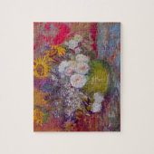 Bowl met zonnebloemen en Rozen van Vincent van Gog Legpuzzel (Verticaal)