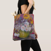 Bowl met zonnebloemen en Rozen van Vincent van Gog Tote Bag (Dichtbij)