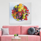 Bowl of Berries - Hyperrealistische Fruit Stilleve Canvas Afdruk (Insitu (Woonkamer))