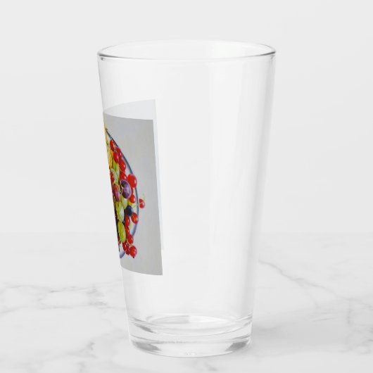 Bowl of Berries - Hyperrealistische Fruit Stilleve Glas (Links)