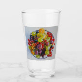 Bowl of Berries - Hyperrealistische Fruit Stilleve Glas (Voorkant)