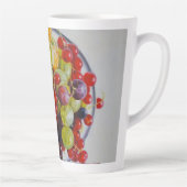 Bowl of Berries - Hyperrealistische Fruit Stilleve Latte Mok (Rechts)