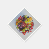 Bowl of Berries - Hyperrealistische Fruit Stilleve Servet (Hoek)