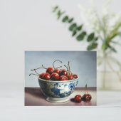 Bowl of Cherries Postcard Briefkaart (Staand voorkant)