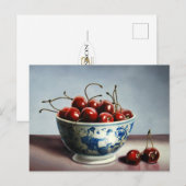 Bowl of Cherries Postcard Briefkaart (Voorkant / Achterkant)