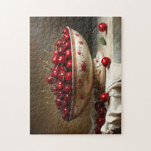 Bowl of Cherries schilderij Legpuzzel (Verticaal)
