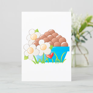 Bowl of Eggs Food Invitation Kaart