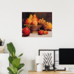 Bowl of Fruit Poster<br><div class="desc">Henri Fantin-Latour's famous still life painting,  Bowl of Fruit.</div>