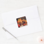 Bowl of Fruit Vierkante Sticker (Envelop)