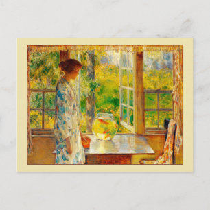 Bowl of Goldfish Fine Art Hassam Briefkaart