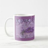 "Bowl of Lilacs" Paarse koffie Mok (Links)