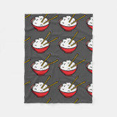 Bowl of Rice Fleece Blanket (Voorkant)