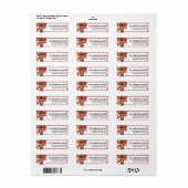 Bowl Over Valentijn Beer Adresetiketten d6 Etiket (Full Sheet)
