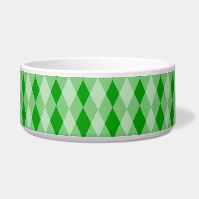 Bowl - Ruitenoverlappingen Voerbakje (Voorkant)
