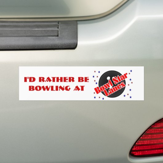 Bowl Star Bumpersticker (Op auto)