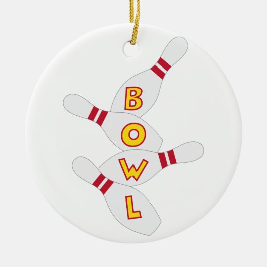 Bowl-teken Keramisch Ornament (Voorkant)