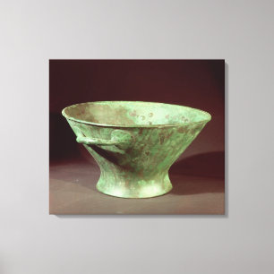 Bowl uit een van de vergaderzaal Tombs, Mycenae Canvas Afdruk