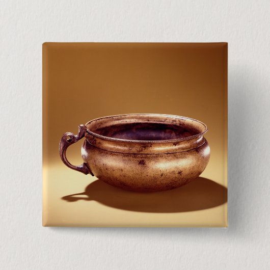 Bowl, uit Keshcarrigan, County Leitrim Vierkante Button 5,1 Cm (Voorkant)