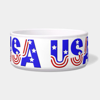 Bowl - USA in Sterren & Stripes Voerbakje