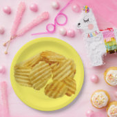 Bowl van aardappelchips Borden voor wegwerppapier Papieren Bordje (Feest)