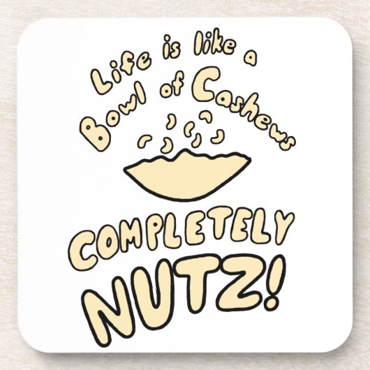 Bowl van Cashews Drankjes Onderzetter (Voorkant)