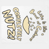 Bowl van Cashews Fleece Deken (Voorkant (Horizontaal))