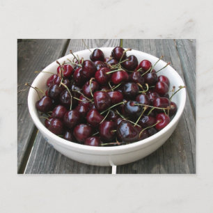Bowl van Cherries Briefkaart