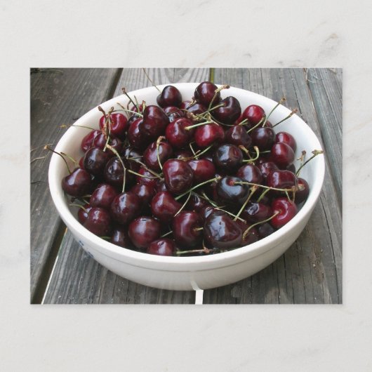 Bowl van Cherries Briefkaart (Voorkant)