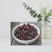 Bowl van Cherries Briefkaart (Staand voorkant)