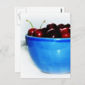 Bowl van Cherries Briefkaart (Voorkant / Achterkant)