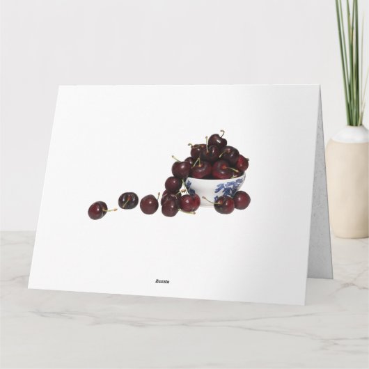 Bowl van Cherries Kaart (Achterkant)