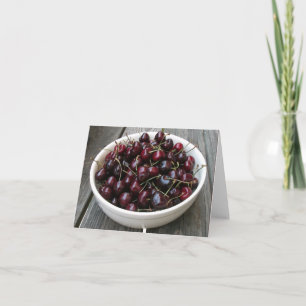 Bowl van Cherries Notecard Kaart
