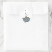 Bowl van Clams Ronde Sticker (Tas)