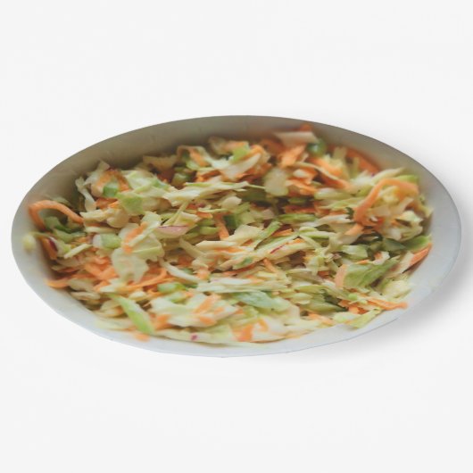 Bowl van Coleslaw verwijderbare papieren Borden Papieren Bordje (Gekanteld)