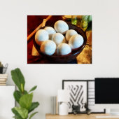 Bowl van eieren poster (Thuiskantoor)