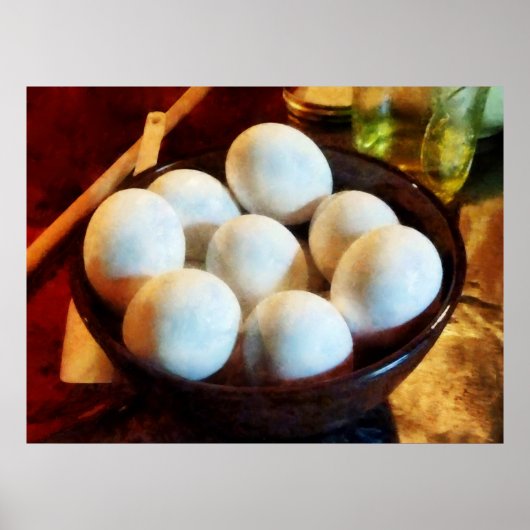 Bowl van eieren poster (Voorkant)
