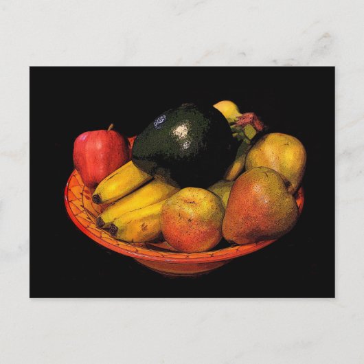 Bowl van fruit briefkaart (Voorkant)