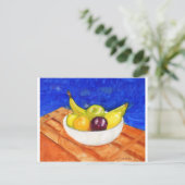 Bowl van fruit briefkaart (Staand voorkant)