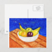 Bowl van fruit briefkaart (Voorkant / Achterkant)