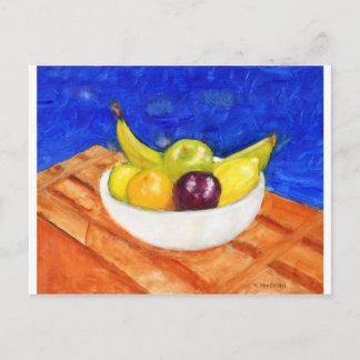 Bowl van fruit briefkaart