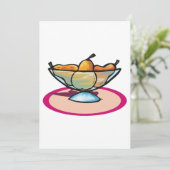 Bowl van fruit kaart (Staand voorkant)