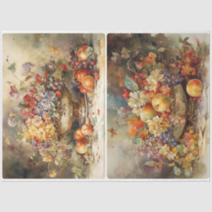 Bowl van fruit tissuepapier