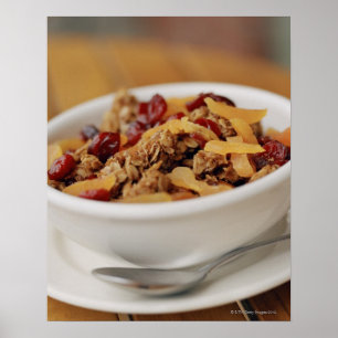 Bowl van granola poster