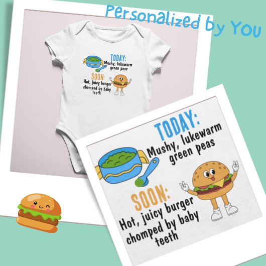 Bowl van groene erwten en een hamburger romper