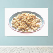 Bowl van havermout canvas afdruk (Insitu (Houten vloer))